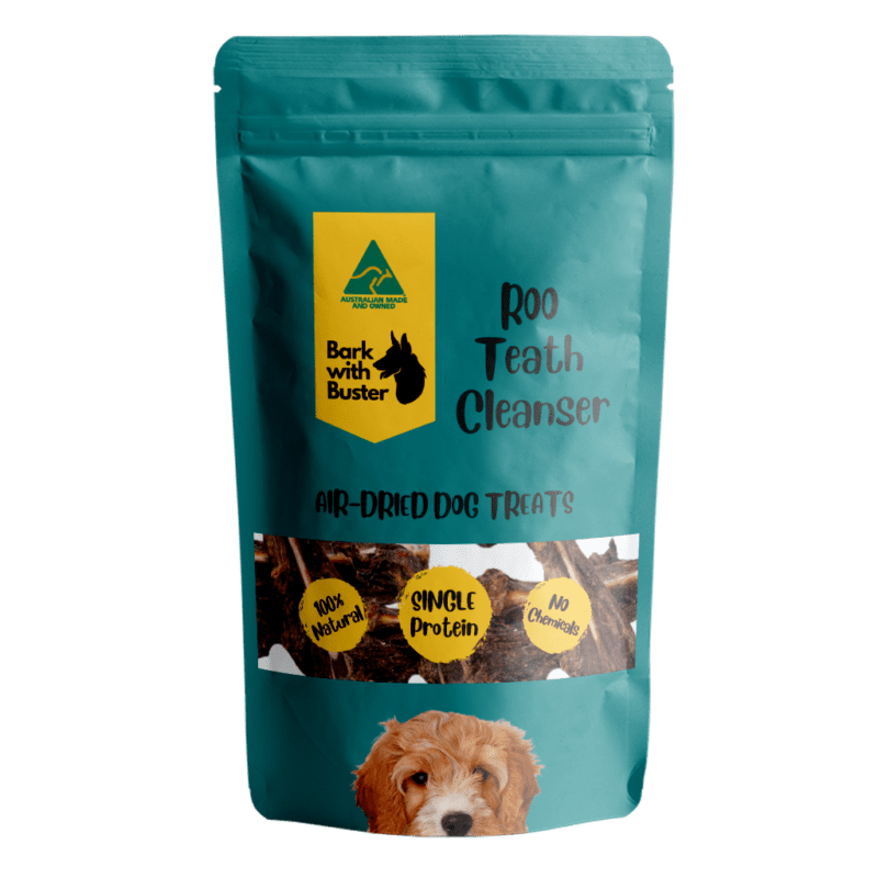 Bark with Buster's Kangaroo Dog Dental Cleaners! Looking for a way to keep your dog's gnashers gleaming and their tail wagging with joy? Look no further than Bark with Buster's 100% Australian dog bones, kangaroo dental chews! Not your average dog bone. These tough dog bones are packed with benefits that'll have your dog doing a happy dance around your living room.