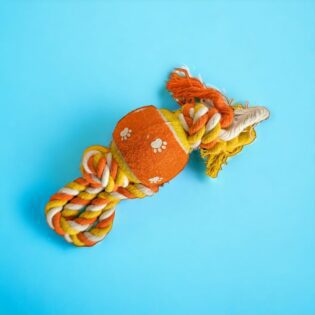 Rope Dog Tug Toy with Tennis Ball The Ultimate Rope Dog Tug Toy with Tennis Ball. Unleash the Tug-of-War Champion Within Your Dog. Say goodbye to boring walks and hello to tail-wagging playtime with the ultimate dog toy: the Rope Tug Toy with Tennis Ball!