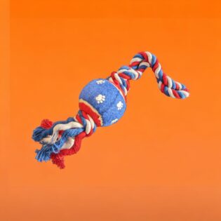 Rope Dog Tug Toy with Tennis Ball The Ultimate Rope Dog Tug Toy with Tennis Ball. Unleash the Tug-of-War Champion Within Your Dog. Say goodbye to boring walks and hello to tail-wagging playtime with the ultimate dog toy: the Rope Tug Toy with Tennis Ball!
